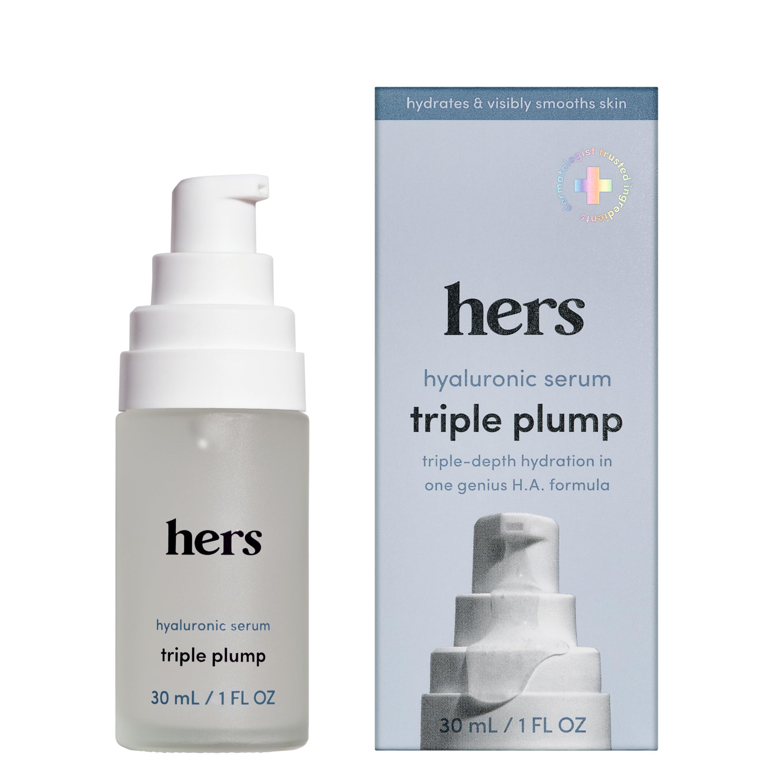 Amazon.com: hers Triple Plump Hyaluronic Face Serum - Deeply